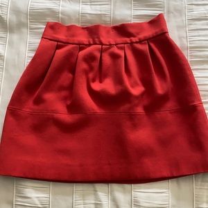 Zara Orange Mini Skirt